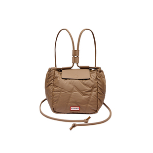 HUNTER2025秋冬男女同款泡芙水桶双肩背包简约休闲通勤背包