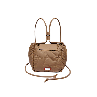 HUNTER2025秋冬新款男女同款泡芙水桶双肩背包简约休闲通勤背包