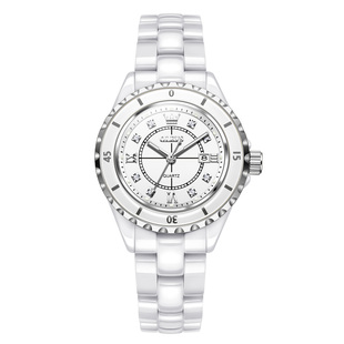 新年礼物瑞士手表女轻奢小众女士腕表夜光防水陶瓷带女表名表十大