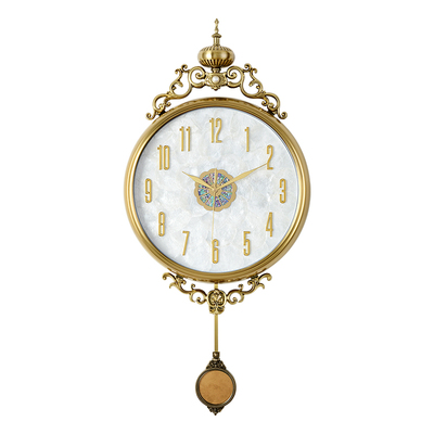 汉时欧式复古立体雕花装饰挂钟