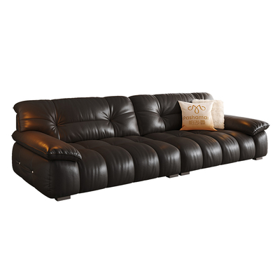 帕沙曼真皮发云朵复古风