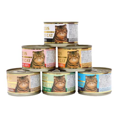 惜时旗舰店泰国进口猫罐头大金罐成猫营养猫咪零食170g*24罐 整箱