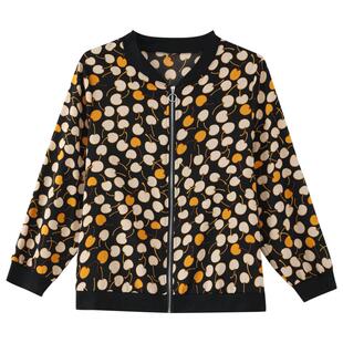 时尚中年妈妈装雪纺纱开衫上衣女夏款薄款夹克防晒衣外套短款洋气