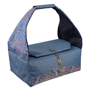 棉小城茶具收纳包户外旅行茶具外出携带包特大号收纳盒整理箱布袋