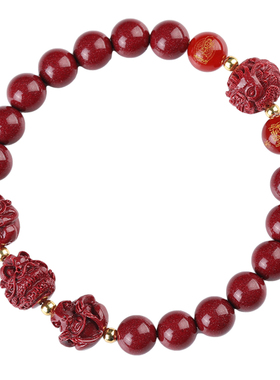 朱砂生肖三合六合本命佛化解手串