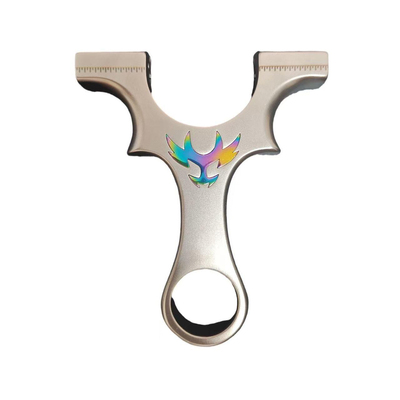 新款龙齿9025三代爆款直板獠牙快压夹片恶魔不锈钢高精度扁皮弹弓