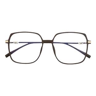 变色眼镜女ins高颜值近视有度数防蓝光复古大框显瘦网红平光镜女