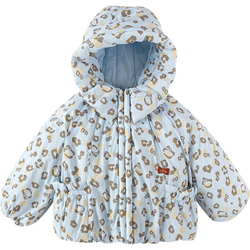 巴拉巴拉棉服女童防泼水连帽外套