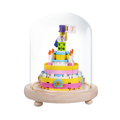 适用于40382生日蛋糕玻璃罩防尘