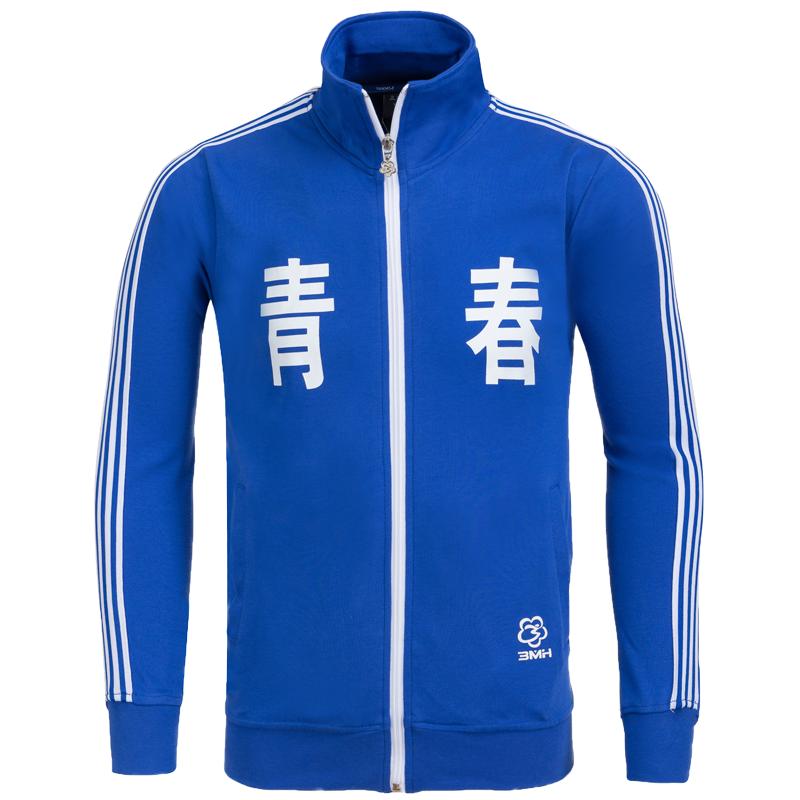 三枝梅花纯棉卫衣情侣青春运动服