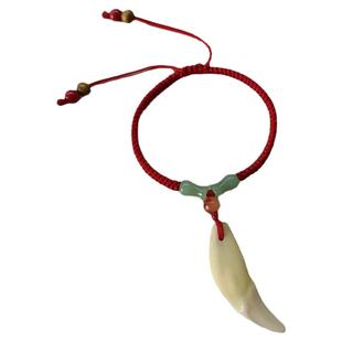 手链黑狗牙真品广西手工精编织婴儿宝宝孕妇成人出行平安成人脚链