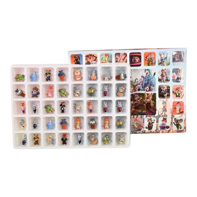 40洞疯狂动物城公仔洞洞乐树脂摆件盲盒抽奖儿童惊喜戳戳乐摆摊卖