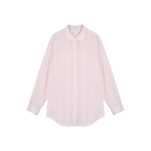 pusumede 夏季薄款防晒衬衫女长袖韩版气质亚麻宽松休闲百搭上衣