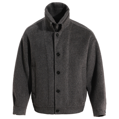 【直播专属】海上公路双门襟羊毛呢夹克男士900g宽松落肩时尚外套