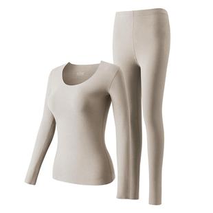 菇娘家德绒保暖发热内衣套装女大码25冬新款加厚秋衣秋裤上衣内搭