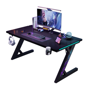 实木钛戟s3电竞桌碳纤维家用卧室可夹机械臂二段分板电脑桌子台式