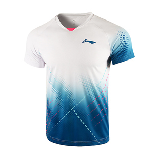 李宁羽毛球服套装女男打比赛短袖乒乓球运动气排球大赛服专业正品