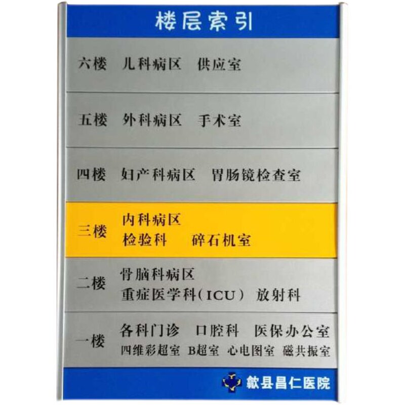 定做烤漆铝合金去向牌员工岗位去向牌可更换科室牌楼层索引牌定制