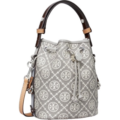 【礼物】TORY BURCH 汤丽柏琦 T MONOGRAM 迷你斜挎水桶包 178739