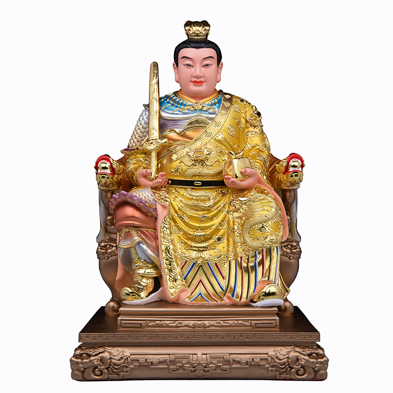 中式历史人物护宅神像将军摆件