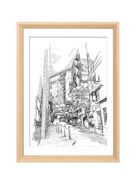 相框素描A4挂墙a3纸画作四4k八8K开空框儿童油画装裱海报装饰相框