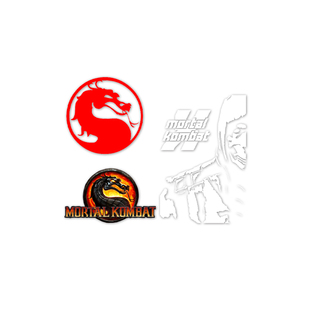 TLP套贴 Mortal Kombat真人快打MK格斗游戏标志Scorpion蝎子贴纸