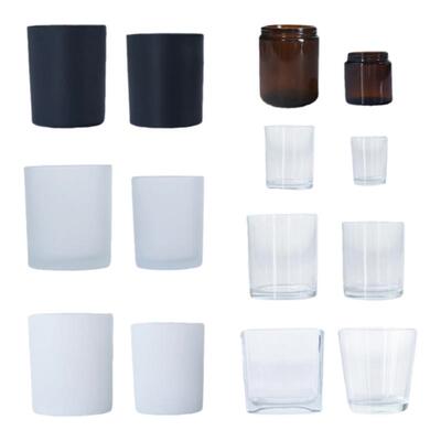 香薰蜡烛透明玻璃杯哑光杯蒙砂杯