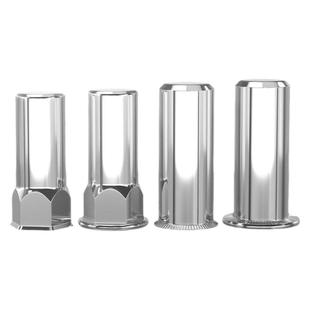 304不锈钢盲孔拉铆螺母平头/大小沉头/半六角/光身拉帽铆螺帽螺丝