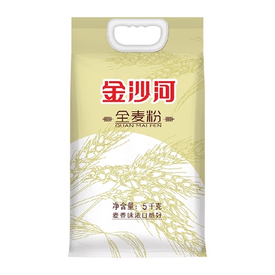 金沙河全麦面粉麦香浓郁5000g