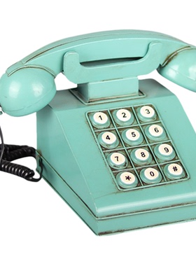 民国老式电话机复古转盘座机模型