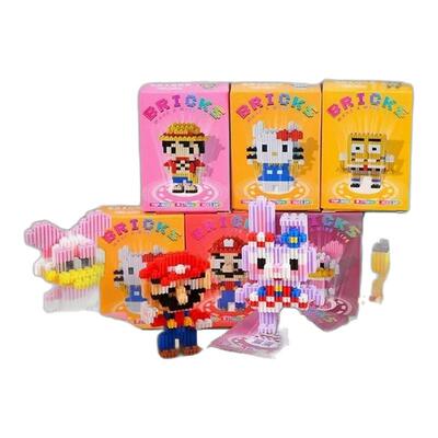 潮乐森微小颗粒积木玩具儿童益智拼图摆件暑假开学季卡通礼品奖品