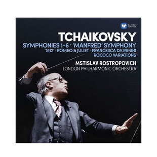 【原装进口】罗斯特罗波维奇 柴可夫斯基交响曲全集 古典 6CD唱片