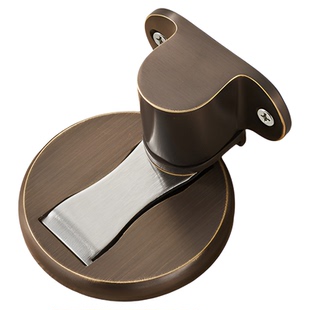 固特臻品黄铜地吸免打孔防撞门吸卫生间门阻固定家用强磁静音门碰