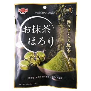 抹茶控必入！日本日进制果抹茶夹心糖果西尾抹茶糖无香料