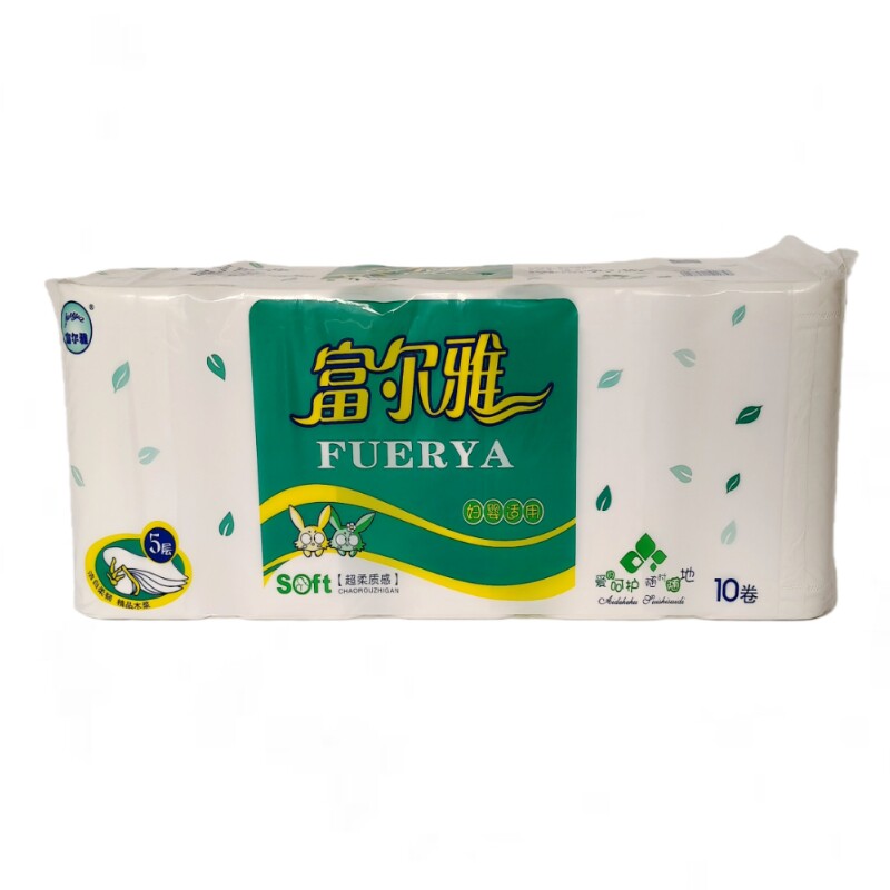 富尔雅原生木浆加厚可湿水无芯卷