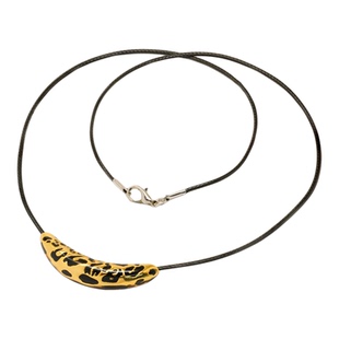 18K金豹纹弯管气质小众项链 (含链)【QL07480】