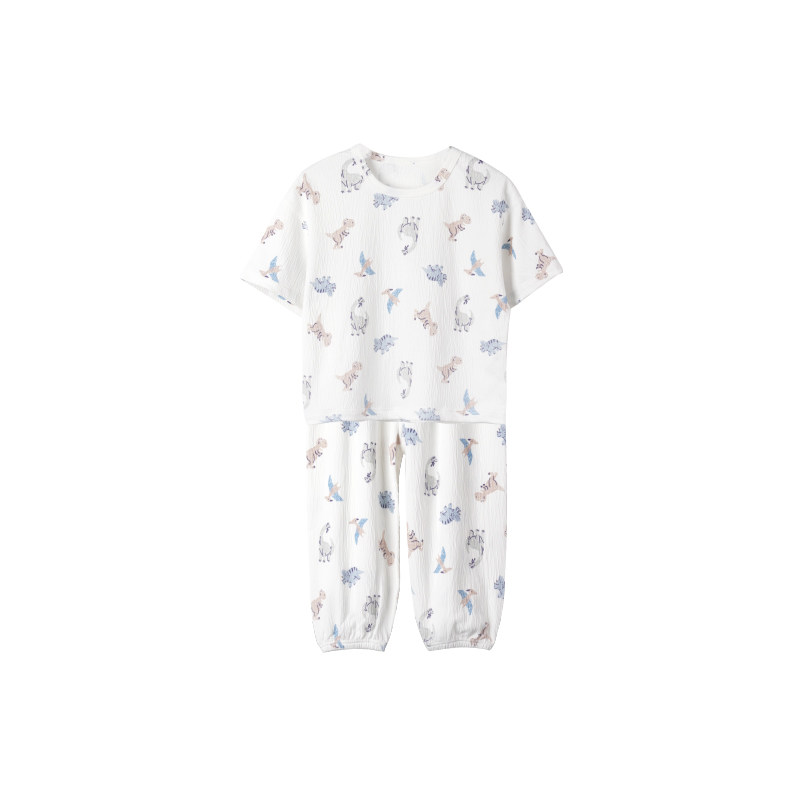 妙童岛儿童睡衣宝宝家居服套装夏季薄款