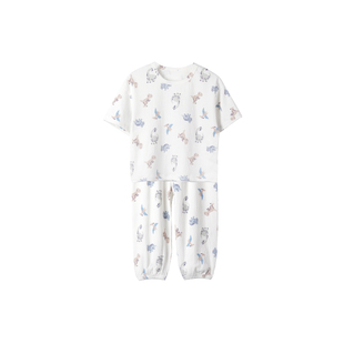 妙童岛儿童睡衣宝宝家居服套装夏季薄款
