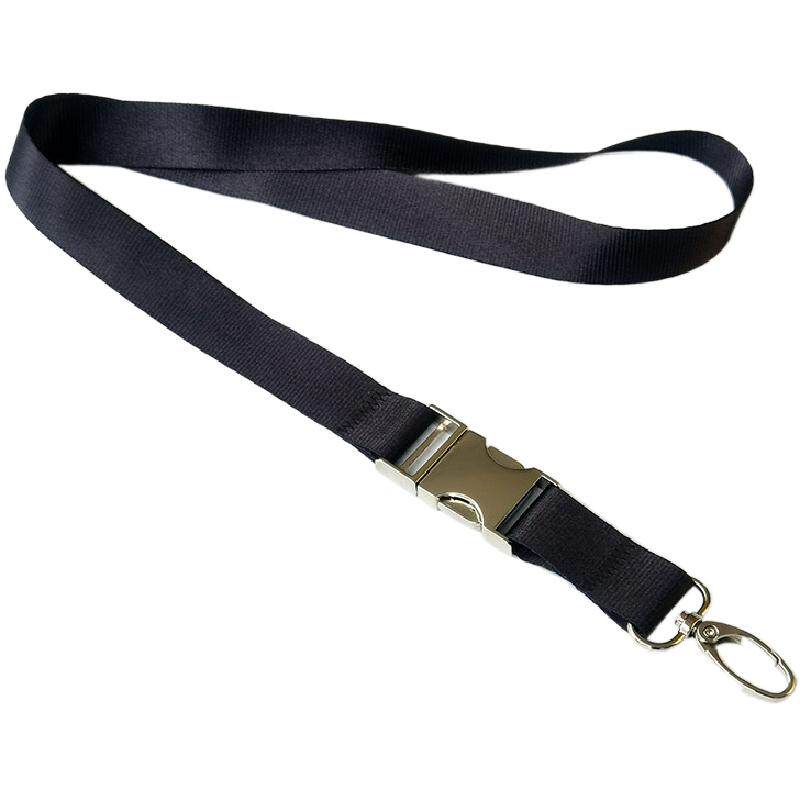 高档金属插扣胸卡挂绳 证件卡吊绳 胸卡套挂颈绳 工作证挂绳定制