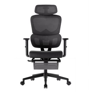 得力人体工学椅电脑椅家用舒适久坐可躺办公椅子电竞座椅