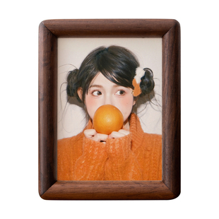 实木拍立得相框摆台照片定制4diy结婚登记5证件3寸迷你实木质摆件