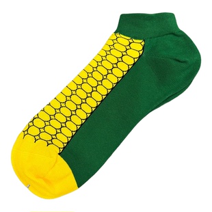 happysocks短袜男士潮牌多巴胺袜低帮浅口袜吸湿排汗菱形格彩袜子