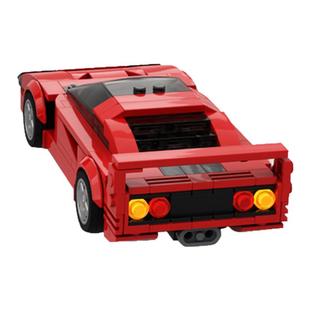 法拉利F40赛车积木MOC-104559红色超跑拼插模型益智儿童玩具礼物