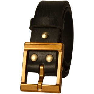 风尘五代皮带马缰革真皮檫蜡黄铜可拆卸针扣头层牛皮裤带男款腰带