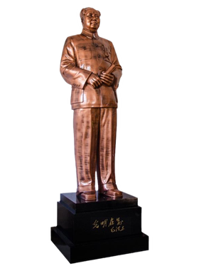 工艺大型餐厅庭院毛主席站像摆件