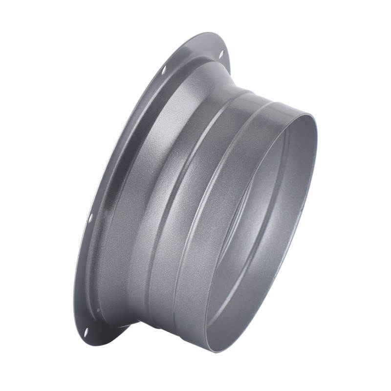 新风系统风管转接头方变圆形斜直金属法兰油烟机风箱管道进出风口