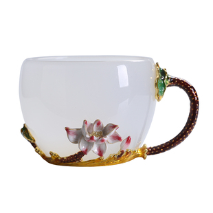 琉璃主人杯单杯女性泡花茶的专用杯茶杯个人情人节高档礼品杯