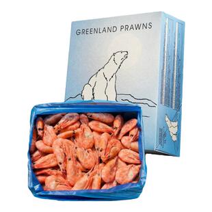 北极虾甜虾头籽新鲜北极熊俄罗斯冰虾带籽整箱冰鲜格陵兰超大礼盒