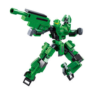 小鲁班积木儿童益智拼装变形机甲坦克飞机模型机器人男孩玩具礼物