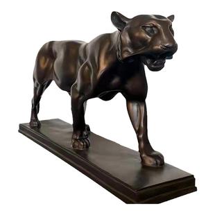 阿斯蒙迪大师巴耶青铜老虎雕生肖虎生日礼高级客厅玄关办公室摆件